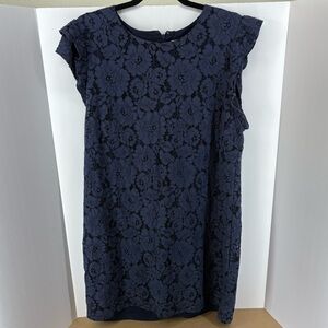 Charles Henry Dark Grey Dress, Women's Size Extra Large, Short Sleeves